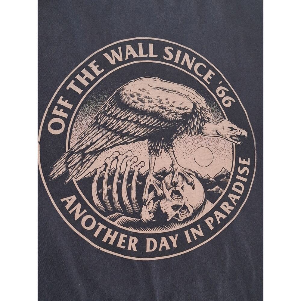 Vans Off The Wall Another Day in Paradise Graphic Tee Black Medium - Picture 2 of 7